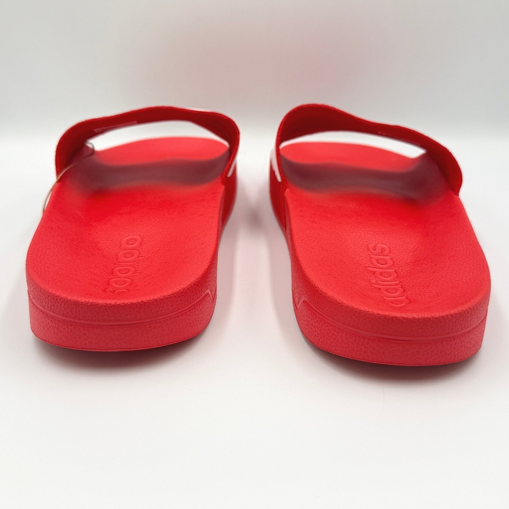 adidas Adilette Shower Slides Mens 8 Womens 9 Red GZ5923 Cloudfoam Sandals *NEW* - Picture 6 of 12